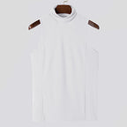 Women's Sleeveless Sport Top with High Collar