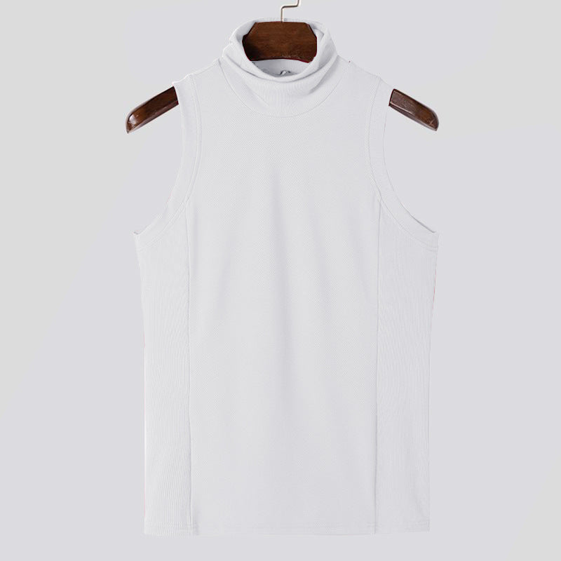 Women's Sleeveless Sport Top with High Collar