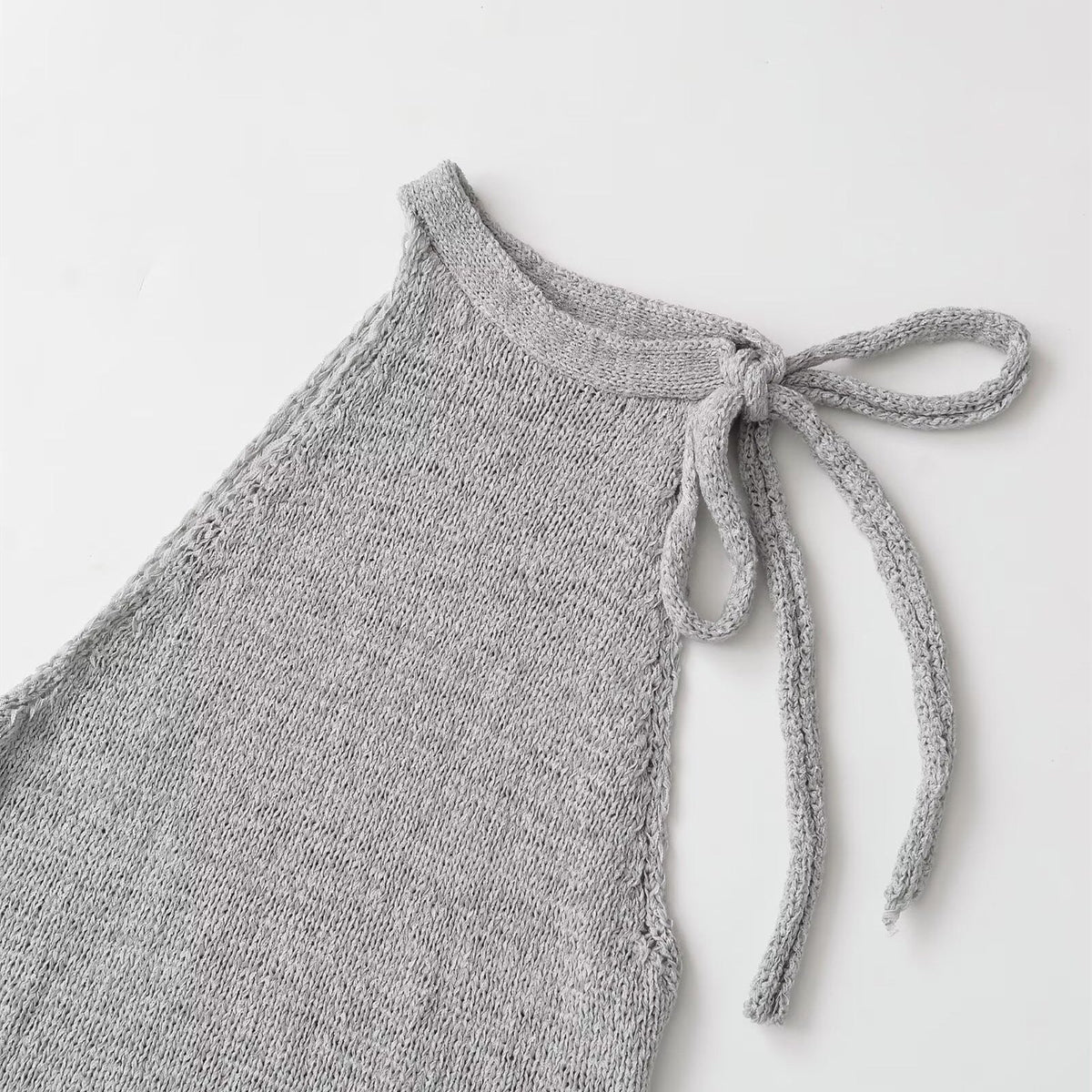 Women's Sleeveless Top with Knot Detail