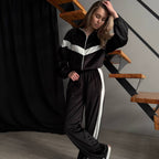 Women's Hooded Zip-Up Loungewear Set