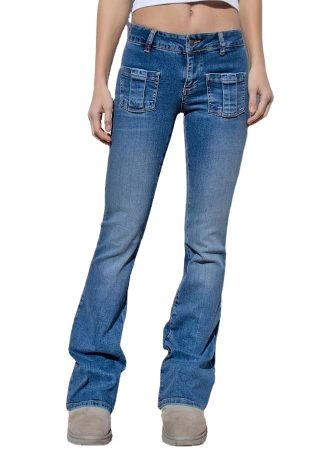 Women's Bootcut Jeans with Pockets