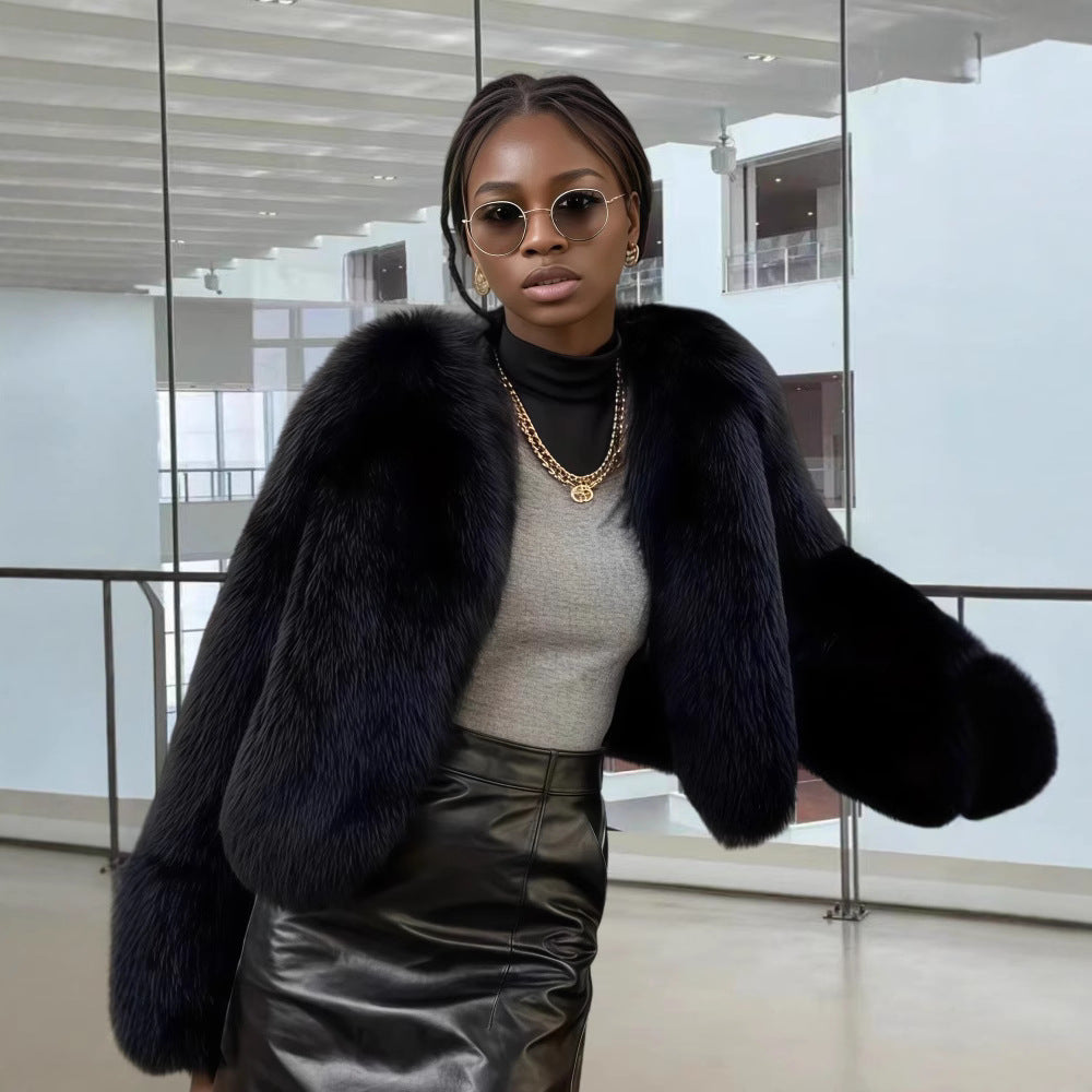 Women's Fleece Faux Fur Coat