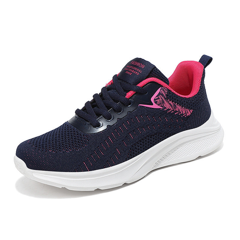 Women's Breathable Running Sneakers with Elastic Upper