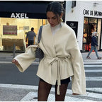 Women's Fashionable Oversized Wrap Coat