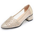 Women's Floral Ballet Flats with Mesh