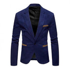 Women's Elegant Slim-Fit Blazer with Textured Fabric