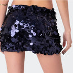 Women's Glitter Sequin Mini Skirt