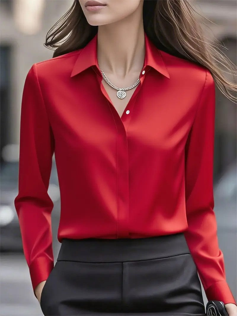 Classic Women's Long-Sleeve Blouse