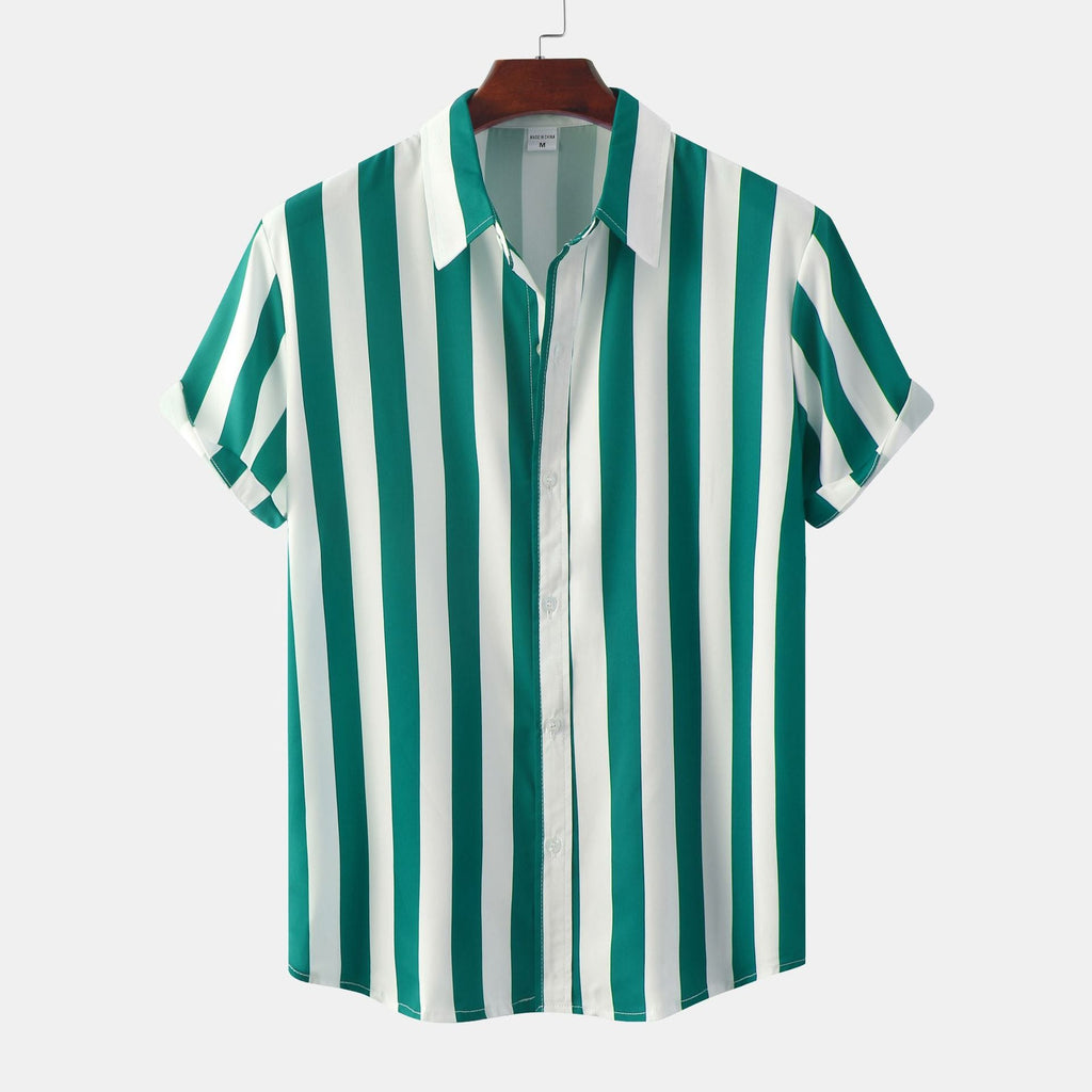 Women's Short-Sleeve Striped Shirt
