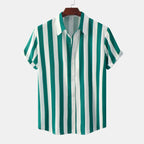 Women's Short-Sleeve Striped Shirt