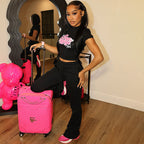 Women's Cozy Leisure Set with T-Shirt and Joggers