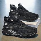 Women's Breathable Sport Sneakers with Flexible Sole Profile and Non-slip Rubber Sole