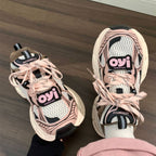 Women's Breathable Running Sneakers with Cushioned Sole and Trendy Design