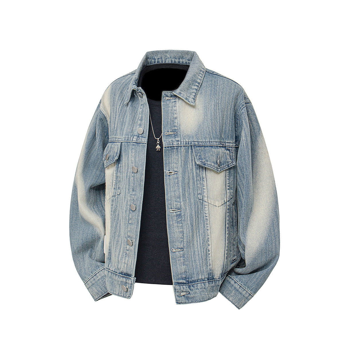 Women's Vintage-Style Denim Jacket with Casual Cut