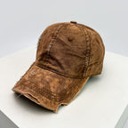 Men's Distressed Denim Baseball Hat