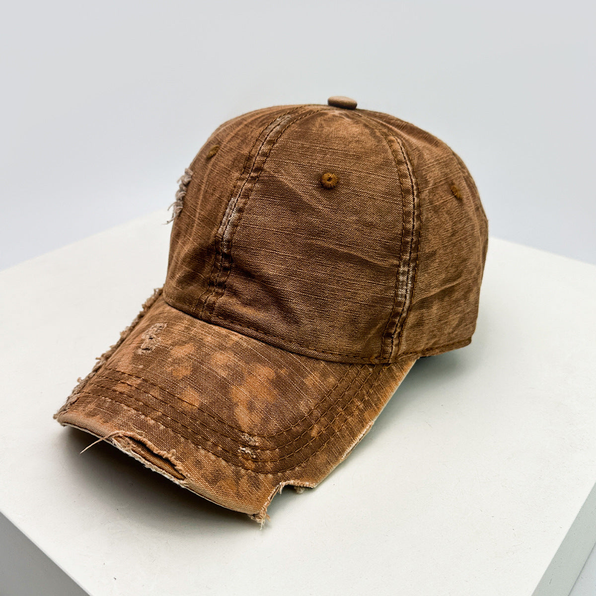 Men's Distressed Denim Baseball Hat