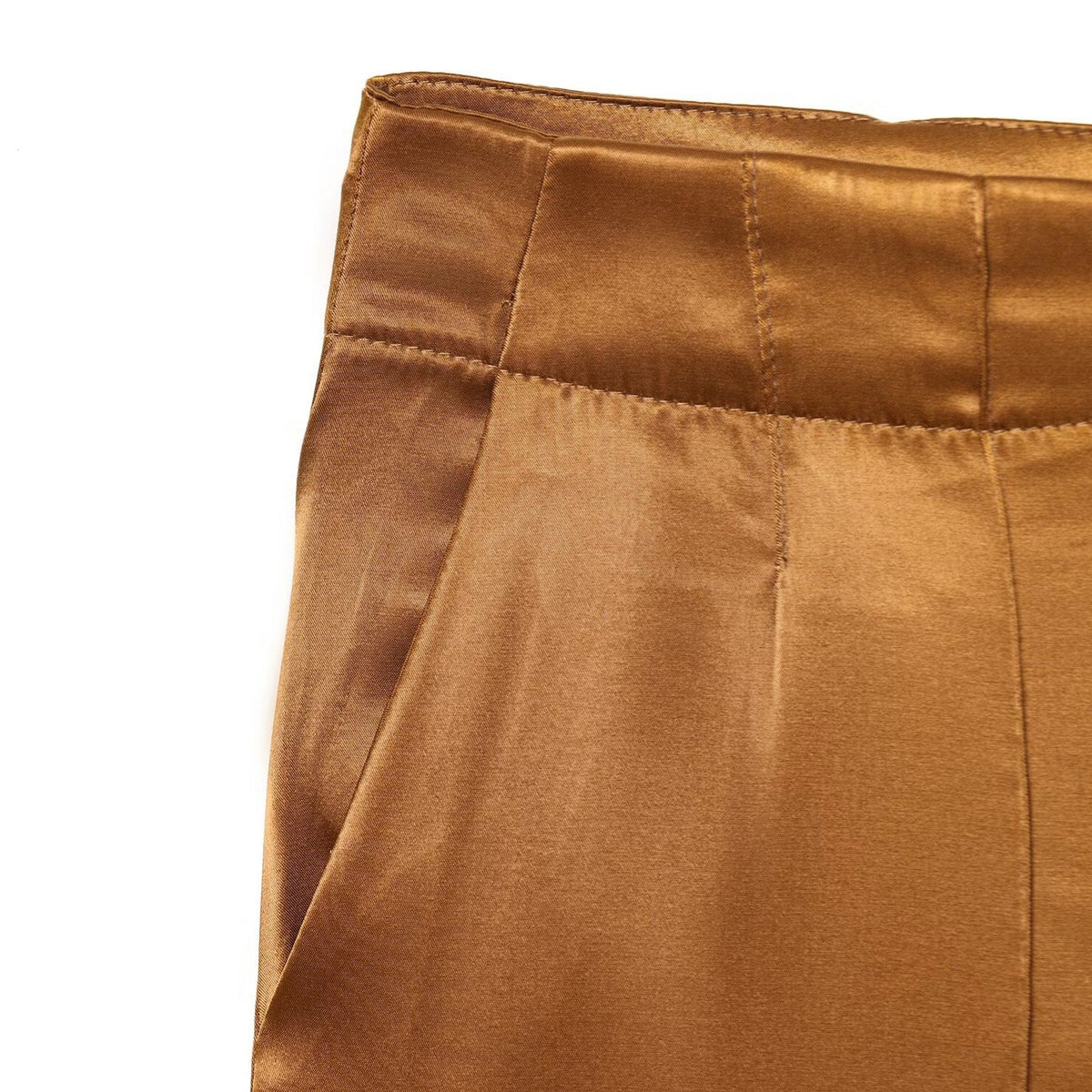 Women's Elegant Culotte Trousers with Button Details and High Waist