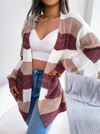Women's Striped Spring Cardigan