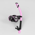 Snorkel mask with ergonomic fit and innovative breathing technology