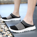 Women's Breathable Slip-On Sneakers with Elastic Design and Flexible Sole