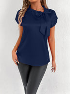 Women's Blouse with Elegant Bow