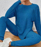 Casual Ribbed Knit Set