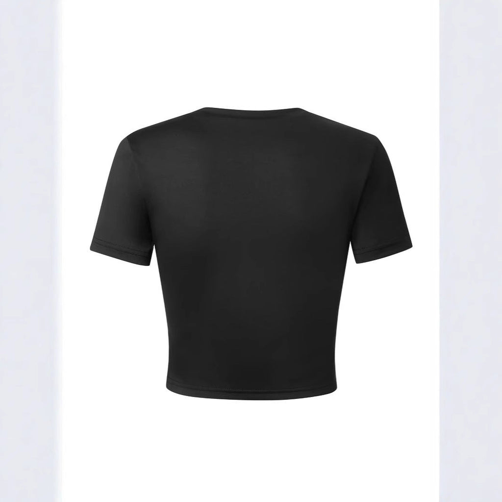 Women's Crop Shirt with Inspiring Lettering