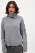 Women's Fine Turtleneck Sweater in Soft Knit