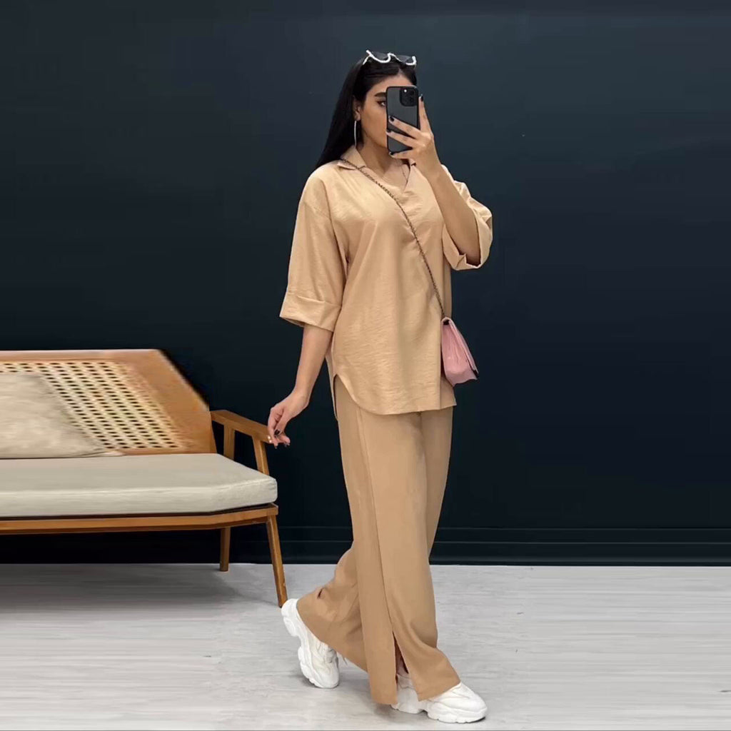 Casual Two-Piece Set with Modern Cut