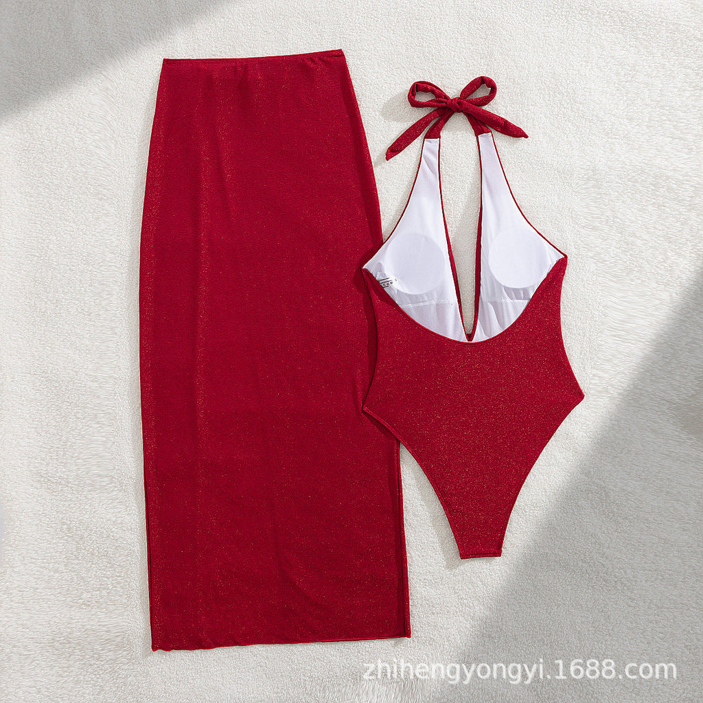 Women's Swimsuit and Beach Skirt Set