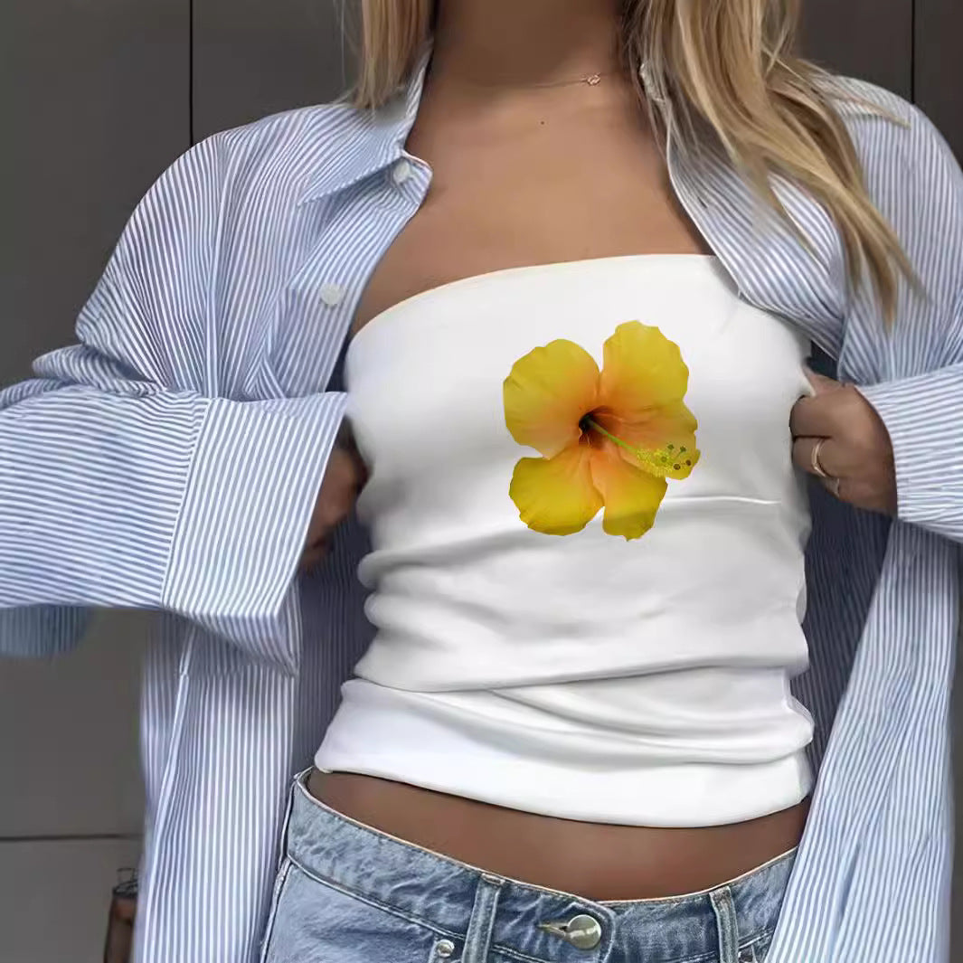 Women's Bandeau Top with Sporty France Design
