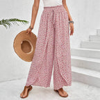 Women's Floral Maxi Skirt with Side Slit