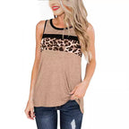Sleeveless Animal Print Top