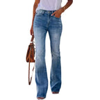 Women's High-Waisted Flared Jeans
