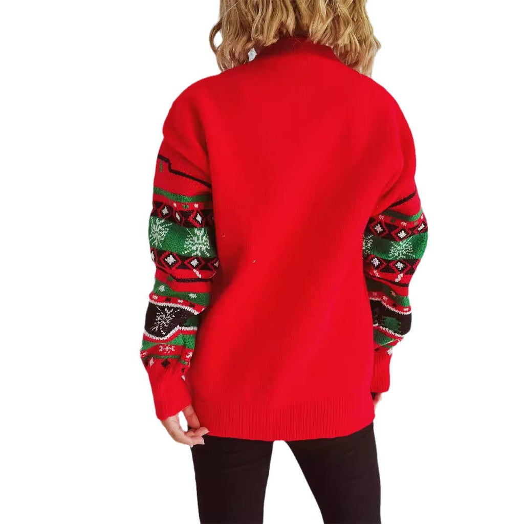 Women's Festive Reindeer Sweater
