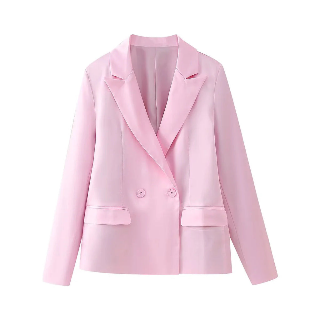 Women's Elegant Blazer and Skirt Set
