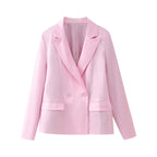 Women's Elegant Blazer and Skirt Set