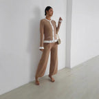 Women's Elegant Ribbed Knit Set