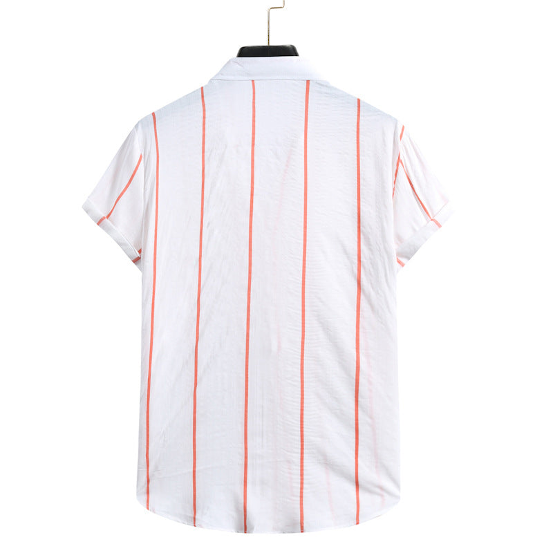 Women's Striped Short-Sleeve Shirt
