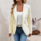 Elegant Oversized Double-Breasted Blazer