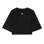 Women's Elegant Cardigan with Decorative Button