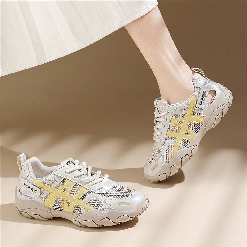 Women's Breathable Fitness Sneakers with Flexible Sole
