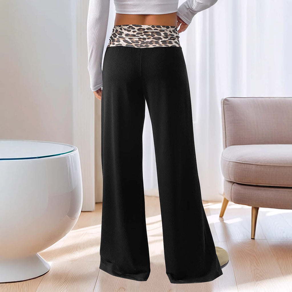 Elegant and Comfortable Casual Trousers with Fashionable Waistband