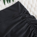 Women's Swim Skirt with Ruffles and Scalloped Edge