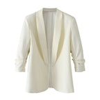 Women's Elegant Blazer with Modern Cut and Pockets