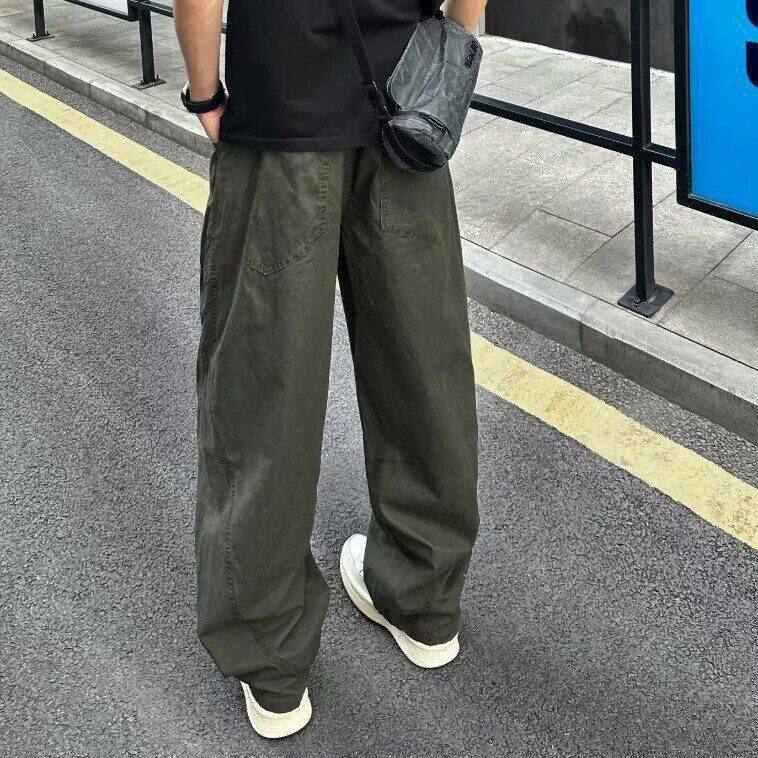 Men's Casual Relaxed Pants with Wide Legs