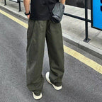 Men's Casual Relaxed Pants with Wide Legs