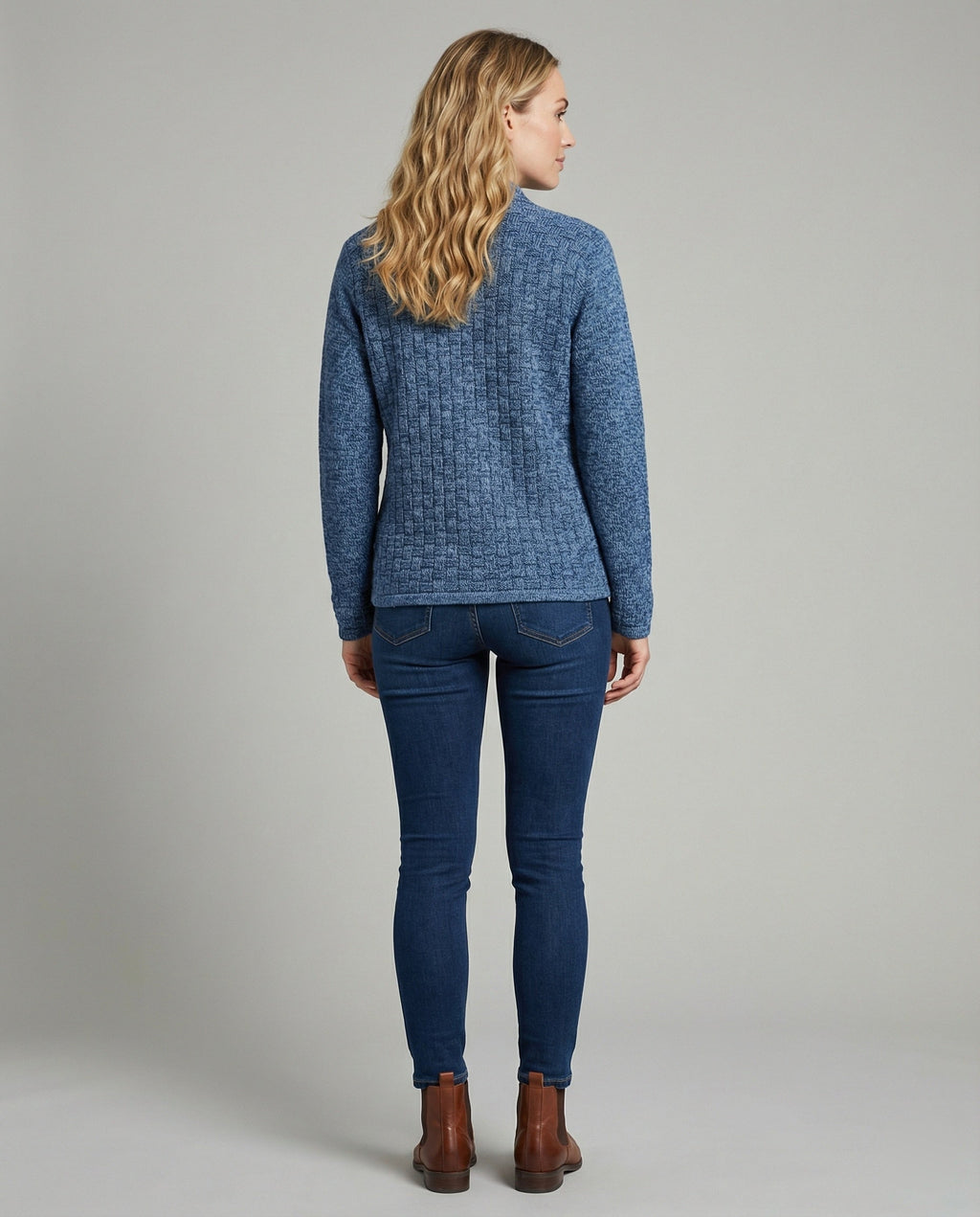 Women's Elegant Cardigan with Gold Buttons