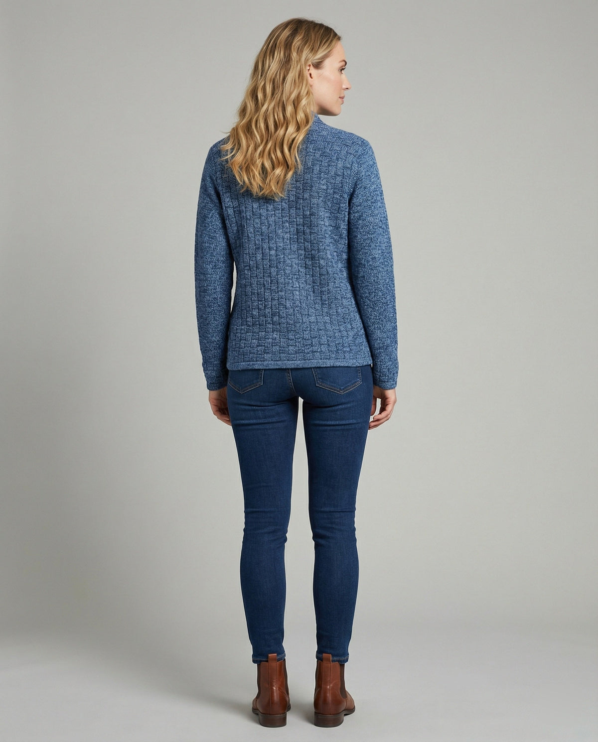 Women's Elegant Cardigan with Gold Buttons