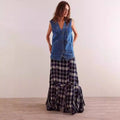Women's Casual Denim Vest with Pockets